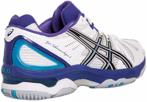 Lookbook 亞瑟士 (Asics) Gel-Netburner Super 3 舒適耐磨防滑 低筒運動跑步鞋 女款 白藍