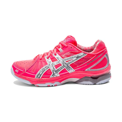 (W) ASICS Gel-Netburner Super 4 'Pink Grey Silver'