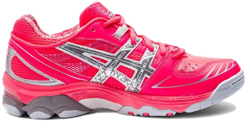 (Women) ASICS Gel-Netburner Super 4 'Pink Grey Silver' R450Y-6693 Order (Women) ASICS Gel-Netburner Super 4 'Pink Grey Silver' R450Y-6693