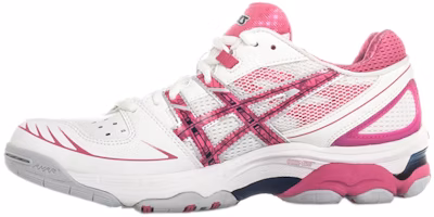 (Women) ASICS Gel-Netburner Super 4 'White Rose Pink' R450Y-0168 (Women) ASICS Gel-Netburner Super 4 'White Rose Pink' R450Y-0168