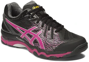 Lookbook Asics Gel-Netburner Super 6 舒適耐磨 低筒運動排球鞋 女款 黑粉紅