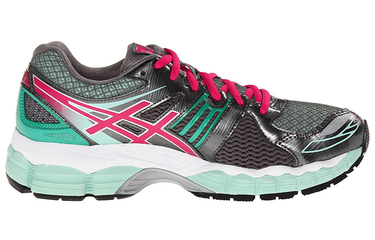 Order 亞瑟士 GEL-Nimbus 15 舒適耐磨 低幫運動跑步鞋 女款 灰綠紅