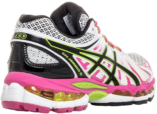 (Women) ASICS GEL-Nimbus 15 'White Black Pink' T3B5N-0190 Shop (Women) ASICS GEL-Nimbus 15 'White Black Pink' T3B5N-0190