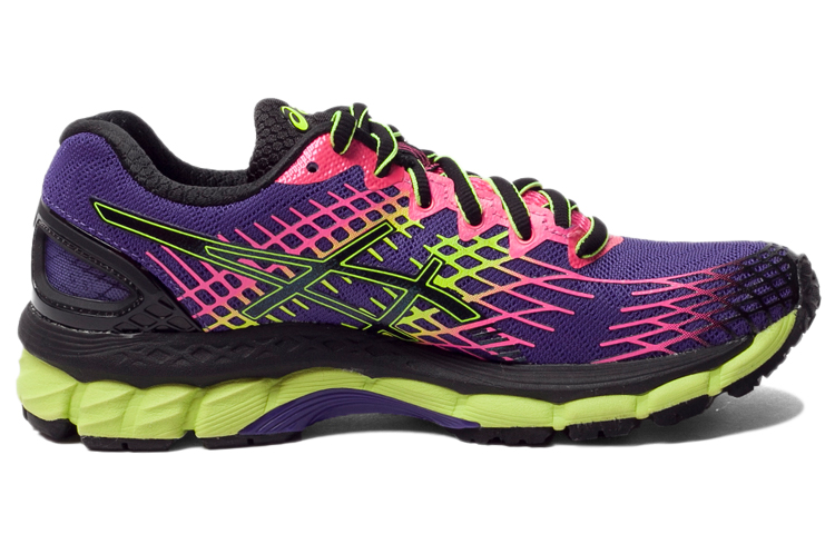 Order (W) アシックス ゲルニンバス17 紫ピンク黄 T557N-3390