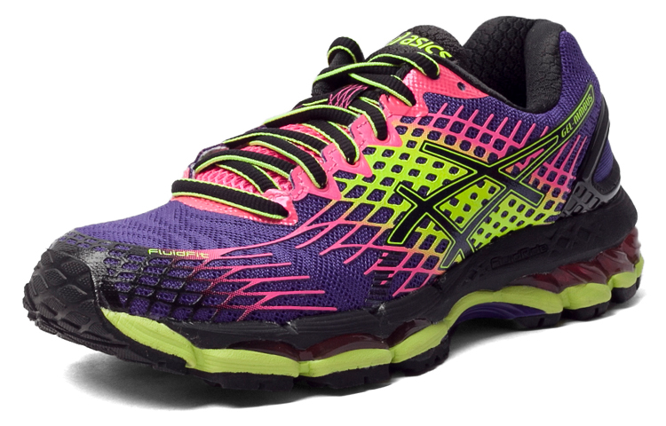 Lookbook (W) アシックス ゲルニンバス17 紫ピンク黄 T557N-3390