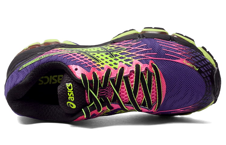 Shop (W) アシックス ゲルニンバス17 紫ピンク黄 T557N-3390