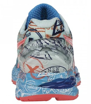 Asics GEL-Nimbus 18 運動 緩震 防滑 低筒 跑步鞋 女款 藍紅 Lookbook Asics GEL-Nimbus 18 運動 緩震 防滑 低筒 跑步鞋 女款 藍紅