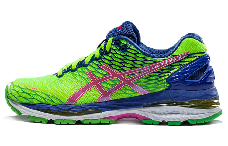 Buy (W) ASICS Gel-Nimbus 18 '绿蓝色'跑鞋 T650N-0735