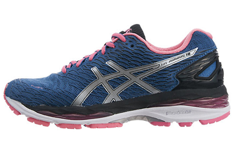 Buy Asics 女士 Gel-Nimbus 18 舒適透氣 低筒跑步鞋 女款 蔚藍灰