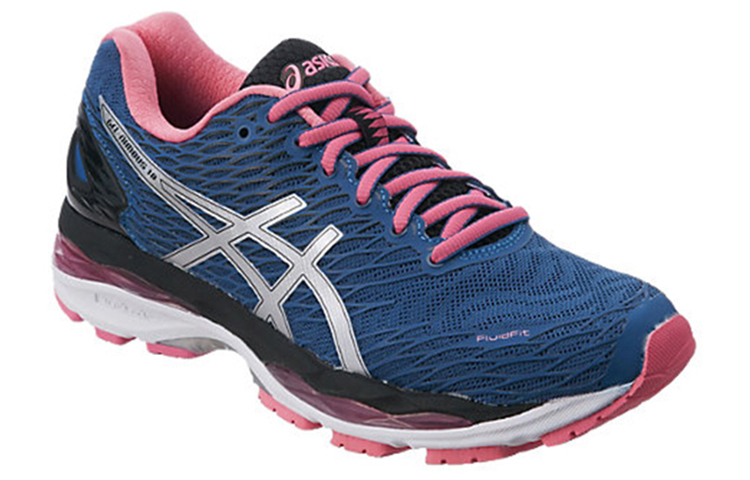 Order Asics 女士 Gel-Nimbus 18 舒適透氣 低筒跑步鞋 女款 蔚藍灰