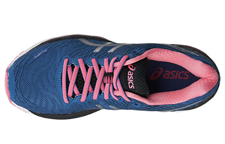 Lookbook Asics 女士 Gel-Nimbus 18 舒適透氣 低筒跑步鞋 女款 蔚藍灰