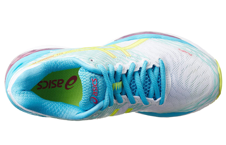 Lookbook 亞瑟士 女款 Gel-Nimbus 18 舒適透氣耐磨運動跑步鞋 白藍