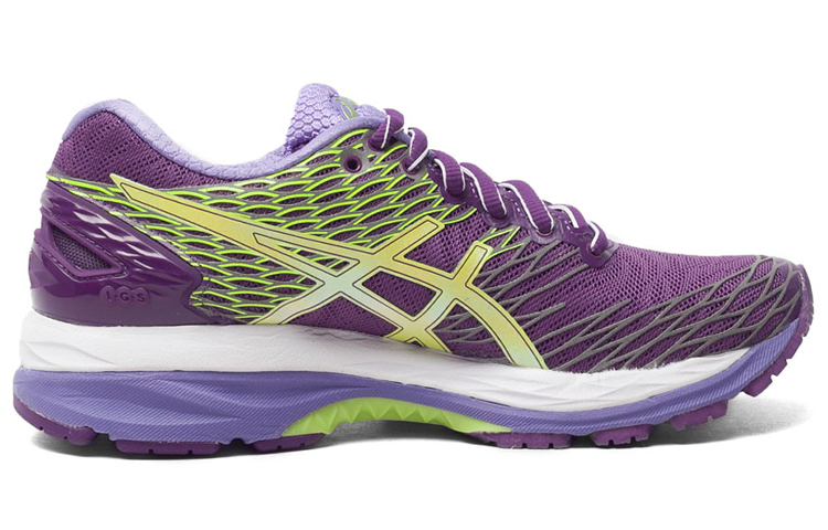 Order (W) アシックス ゲルニンバス18 ライトショー 紫黄 T65XQ-3389