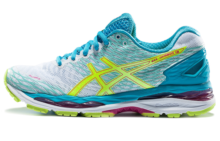 (Women) ASICS GEL-Nimbus 18 Low 'White Blue Yellow' T650N-0107