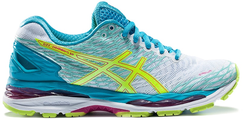 (Women) ASICS GEL-Nimbus 18 Low 'White Blue Yellow' T650N-0107 Order (Women) ASICS GEL-Nimbus 18 Low 'White Blue Yellow' T650N-0107