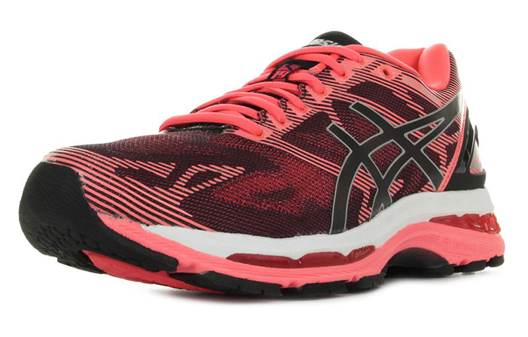 Lookbook Asics GEL-Nimbus 19 低筒 跑步鞋 女款 黑紅色