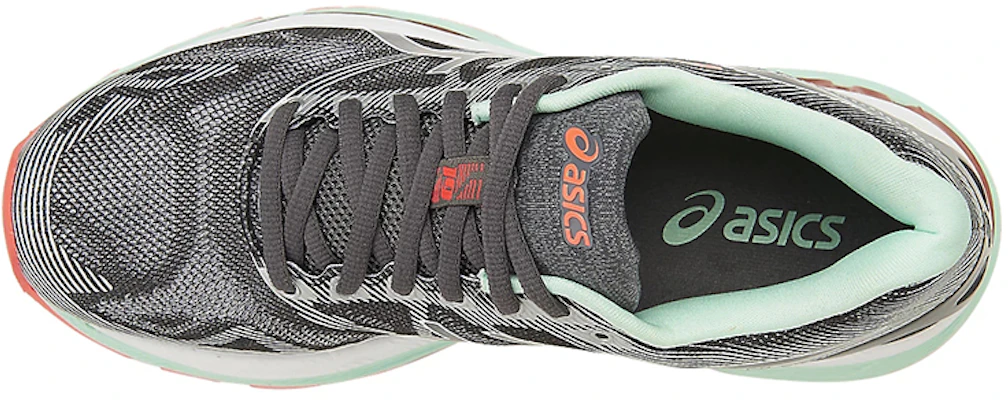 Asics GEL-Nimbus 19 減震耐磨防滑 低筒運動跑步鞋 女款 灰白橙 D寬 Lookbook Asics GEL-Nimbus 19 減震耐磨防滑 低筒運動跑步鞋 女款 灰白橙 D寬