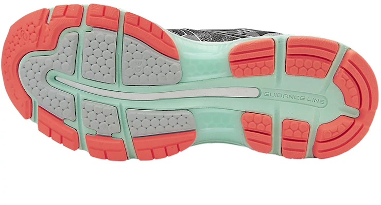 Asics GEL-Nimbus 19 減震耐磨防滑 低筒運動跑步鞋 女款 灰白橙 D寬 Shop Asics GEL-Nimbus 19 減震耐磨防滑 低筒運動跑步鞋 女款 灰白橙 D寬