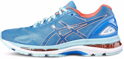 (Women) ASICS GEL-Nimbus 19 Blue/Orange T750N-4306 (Women) ASICS GEL-Nimbus 19 Blue/Orange T750N-4306