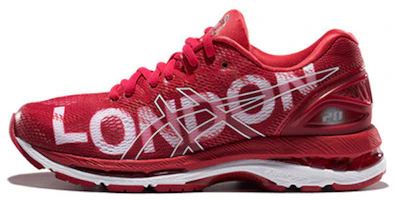 (Women) ASICS GEL-Nimbus 20 'London Marathon Red-White' T8C5N-2323 (Women) ASICS GEL-Nimbus 20 'London Marathon Red-White' T8C5N-2323