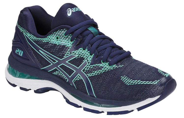 Order (W) ASICS Gel-Nimbus 20 Biru/Hijau T850N-4949