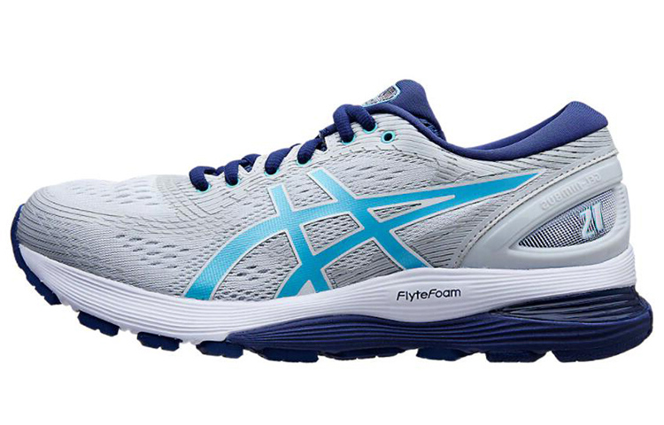 (Women) ASICS Gel-Nimbus 21 Grey/Blue 1012A689-020