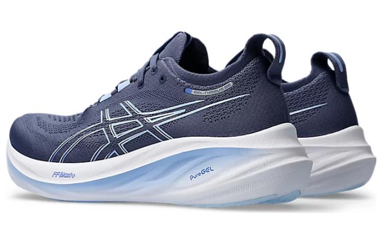 Shop Asics 減震耐磨 低筒 跑步鞋 女款 雷霆藍