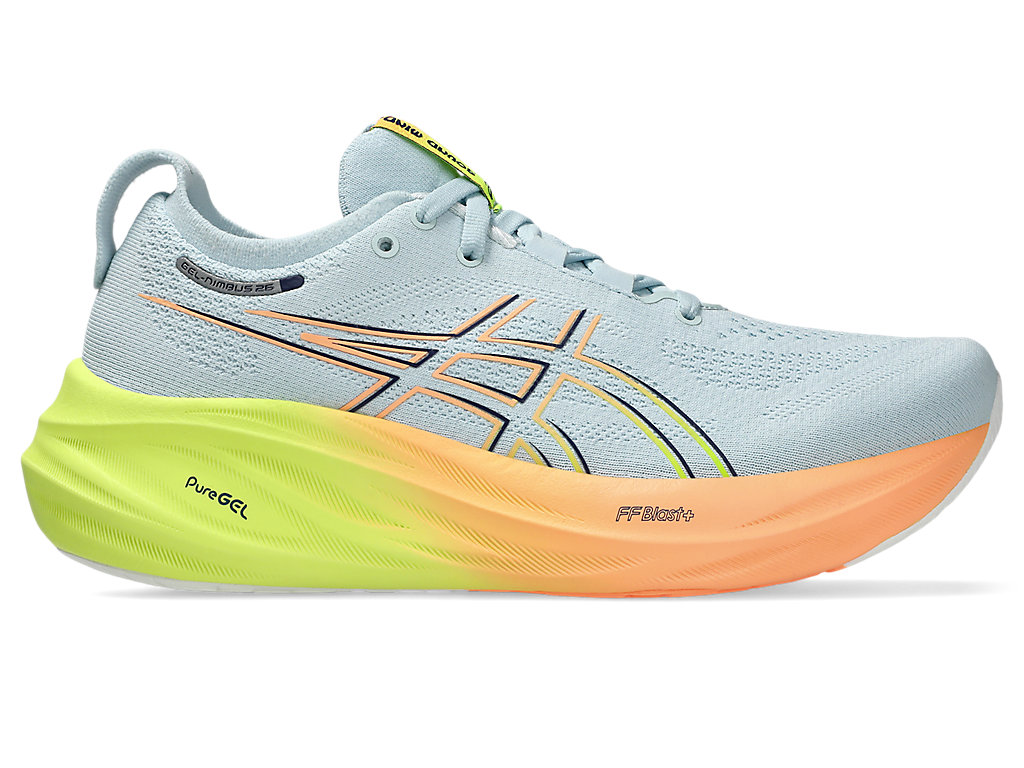 (Women) ASICS Gel-Nimbus 26 Paris 'Cool Grey Safety Yellow' 1012B743-750
