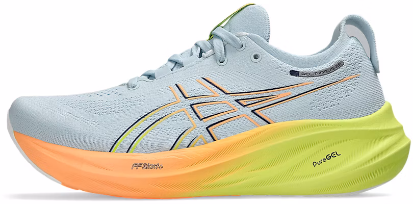 (Women) ASICS Gel-Nimbus 26 Paris 'Cool Grey Safety Yellow' 1012B743-750 Cheap (Women) ASICS Gel-Nimbus 26 Paris 'Cool Grey Safety Yellow' 1012B743-750