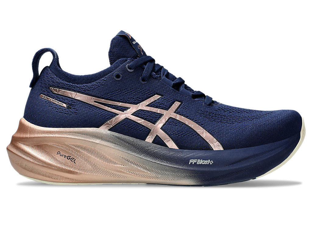 (Women) ASICS Gel-Nimbus 26 Platinum 'Blue Expanse Rose Gold' 1012B740-400