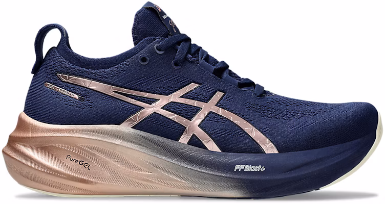 (W) ASICS ゲルニンバス 26 プラチナム 'ブルーエクスパンス ローズゴールド' 1012B740-400 Buy (W) ASICS ゲルニンバス 26 プラチナム 'ブルーエクスパンス ローズゴールド' 1012B740-400