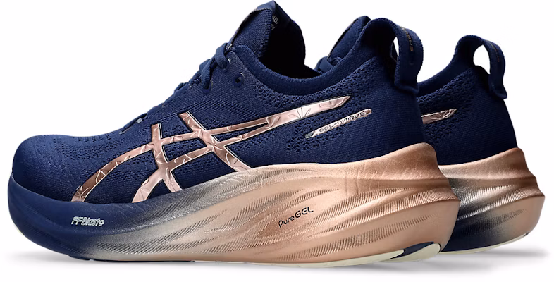 (Women) ASICS Gel-Nimbus 26 Platinum 'Blue Expanse Rose Gold' 1012B740-400 Lookbook (Women) ASICS Gel-Nimbus 26 Platinum 'Blue Expanse Rose Gold' 1012B740-400