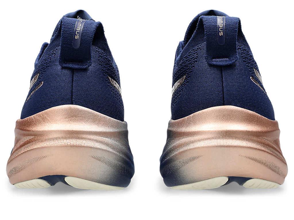Details for (W) ASICS ゲルニンバス 26 プラチナム 'ブルーエクスパンス ローズゴールド' 1012B740-400