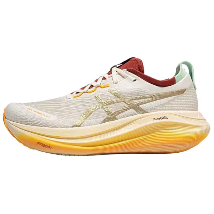 (Women) ASICS GEL-NIMBUS 27 Beige Running Shoes - Comfort & Cushioned Fit 1012B871-100