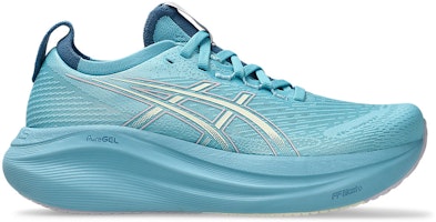 (Women) ASICS GEL-NIMBUS 27 Running Shoes Stillwater/Cream 1012B753-401 (Women) ASICS GEL-NIMBUS 27 Running Shoes Stillwater/Cream 1012B753-401