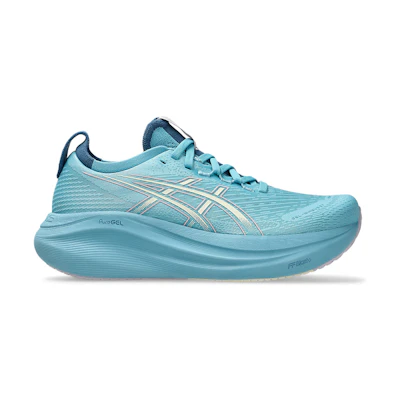 (W) ASICS GEL-NIMBUS 27 Running Shoes Stillwater/Cream
