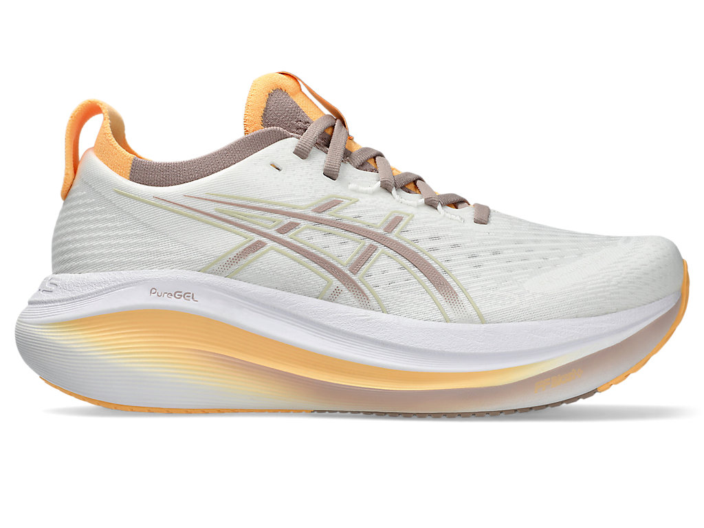 (Women) ASICS GEL-NIMBUS 27 Running Shoes White/Fawn 1012B753-103