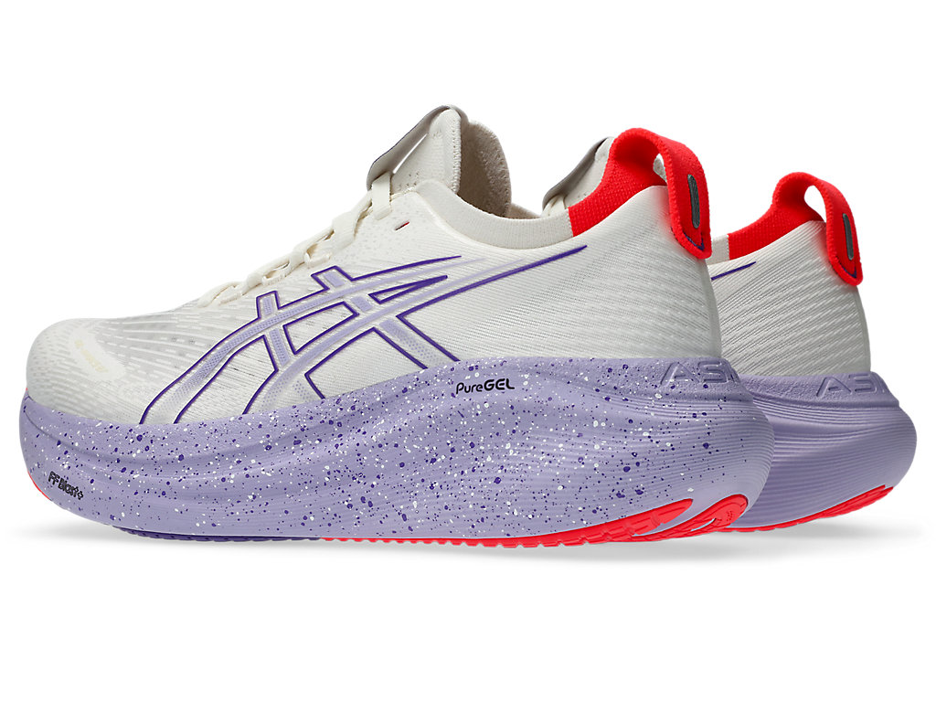 Lookbook (W) ASICS GEL-NIMBUS 27 Tokyo Edition Kasut Lari Cream/Edo Purple. 1012B913-500