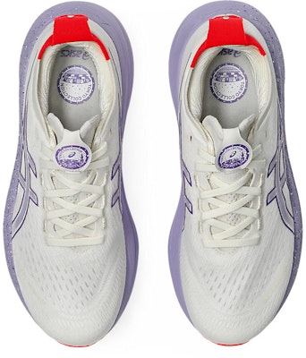 (W) 아식스 GEL-NIMBUS 27 도쿄 에디션 러닝화 크림/에도 퍼플 1012B913-500 Details for (W) 아식스 GEL-NIMBUS 27 도쿄 에디션 러닝화 크림/에도 퍼플 1012B913-500