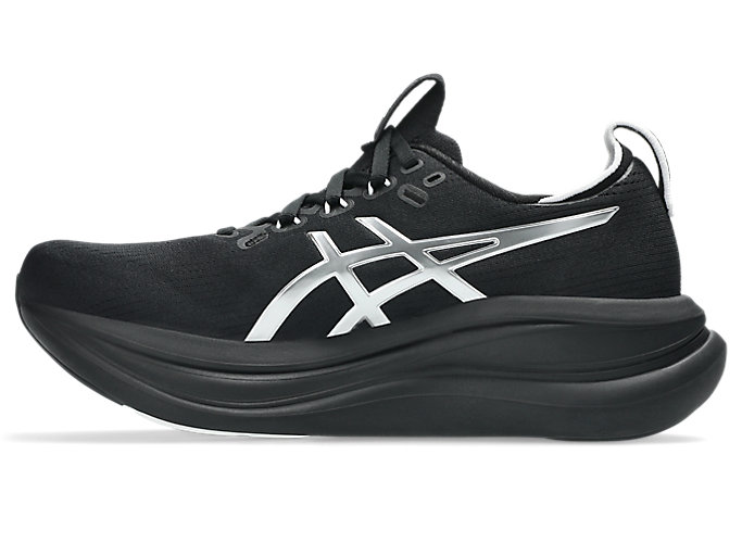 Shop (W) ASICS GEL-NIMBUS 28 白金跑鞋 白金/黑 1012B978-001