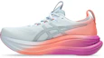Shop (W) アシックス ゲルニンバス 28 ランニングシューズ スカイ/デジタルサクラ 1012B987-400