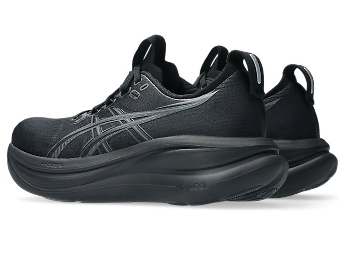 Shop (Women) ASICS GEL-NIMBUS 28 Running Shoes Black/Graphite Grey 1012B899-001