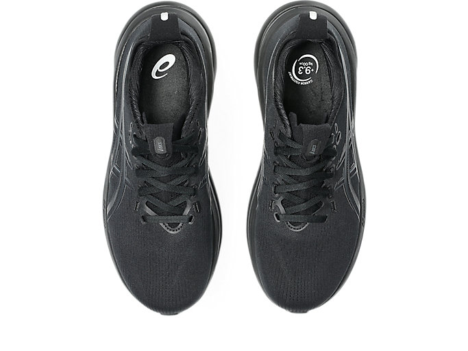 Sizing (Women) ASICS GEL-NIMBUS 28 Running Shoes Black/Graphite Grey 1012B899-001