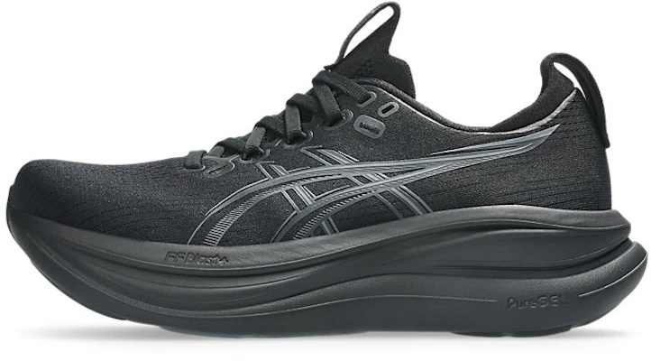 (Women) ASICS GEL-NIMBUS 28 Running Shoes Black/Graphite Grey 1012B899-001 1