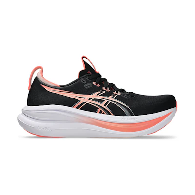 (W) ASICS GEL-NIMBUS 28 Running Shoes Black/Pearl Pink