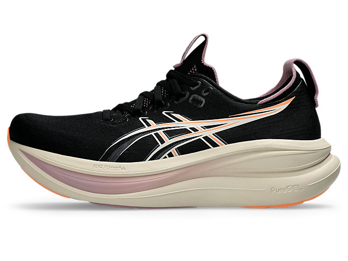 (Women) ASICS GEL-NIMBUS 28 Running Shoes Black/Taro Purple 1012B899-004