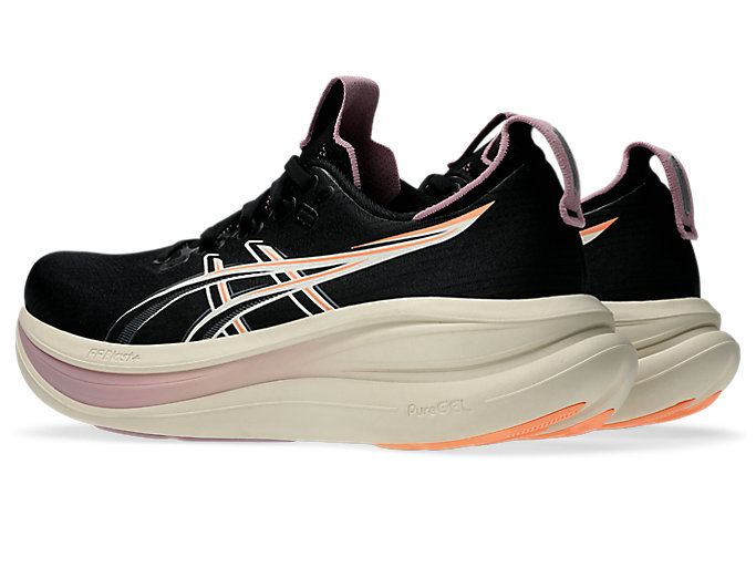 Lookbook (W) ASICS GEL-NIMBUS 28 Hardloopschoenen Zwart/Taro Paars 1012B899-004