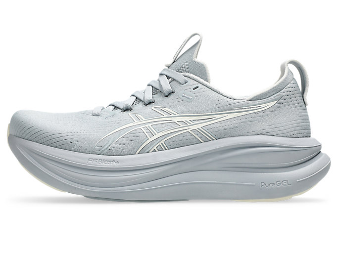 Cheap (W) ASICS GEL-NIMBUS 28 跑鞋 灰色/奶油色 1012B899-021