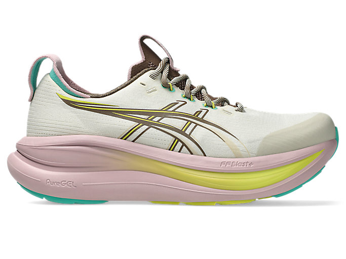 (Women) ASICS GEL-NIMBUS 28 TR Running Shoes. Light Dust/Clay Canyon 1012B981-020