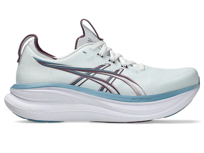 (Women) ASICS GEL-NIMBUS 28 Wide Running Shoes Arctic Blue/Velvet Purple
